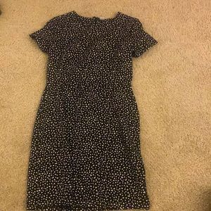 Faux Leopard Print Dress